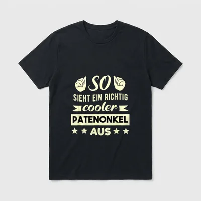 Patenonkel Spruch Bruder Freund T-Shirt – Klassisches T-Shirt in Schwarz