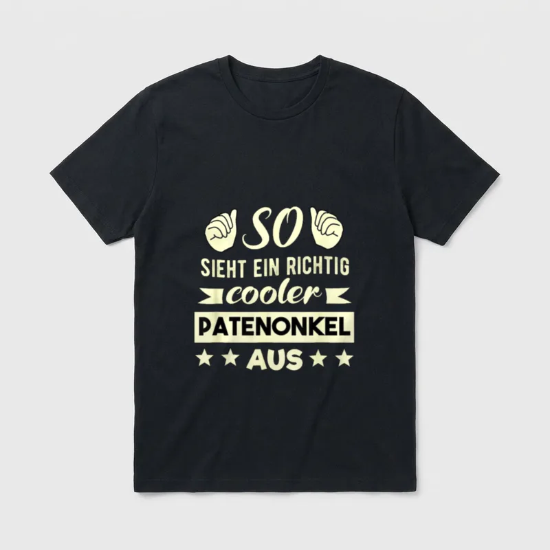 Patenonkel Spruch Bruder Freund T-Shirt – Klassisches T-Shirt in Schwarz