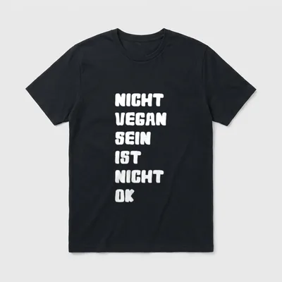 Nicht vegan sein ist T-Shirt – Klassisches T-Shirt in Schwarz