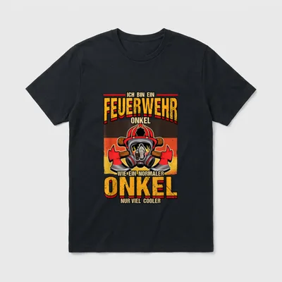 Ich bin ein Feuerwehr T-Shirt – Klassisches T-Shirt in Schwarz