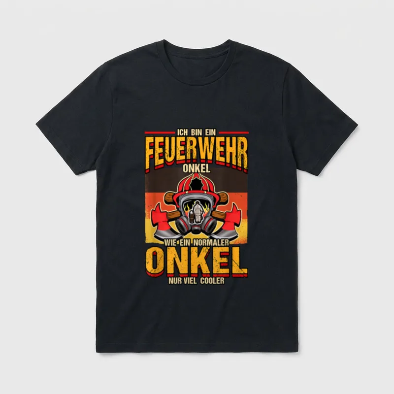 Ich bin ein Feuerwehr T-Shirt – Klassisches T-Shirt in Schwarz