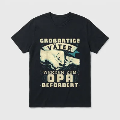 Grossartiger Vater zum Opa T-Shirt – Klassisches T-Shirt in Schwarz