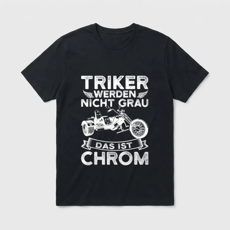 Trike Fahrer lustiger Spruch T-Shirt – Klassisches T-Shirt in Schwarz