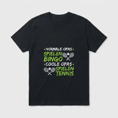 Lustige Tennis Geschenke Männer T-Shirt – Klassisches T-Shirt in Schwarz