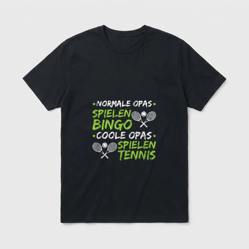 Lustige Tennis Geschenke Männer T-Shirt – Klassisches T-Shirt in Schwarz