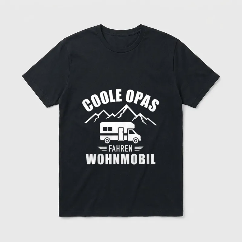 Coole Opas fahren Wohnmobil T-Shirt – Klassisches T-Shirt in Schwarz