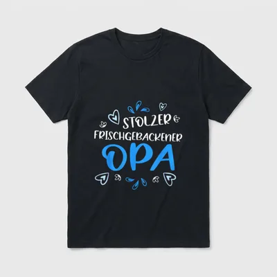 Stolzer frischgebackener Opa Grandpa T-Shirt – Klassisches T-Shirt in Schwarz