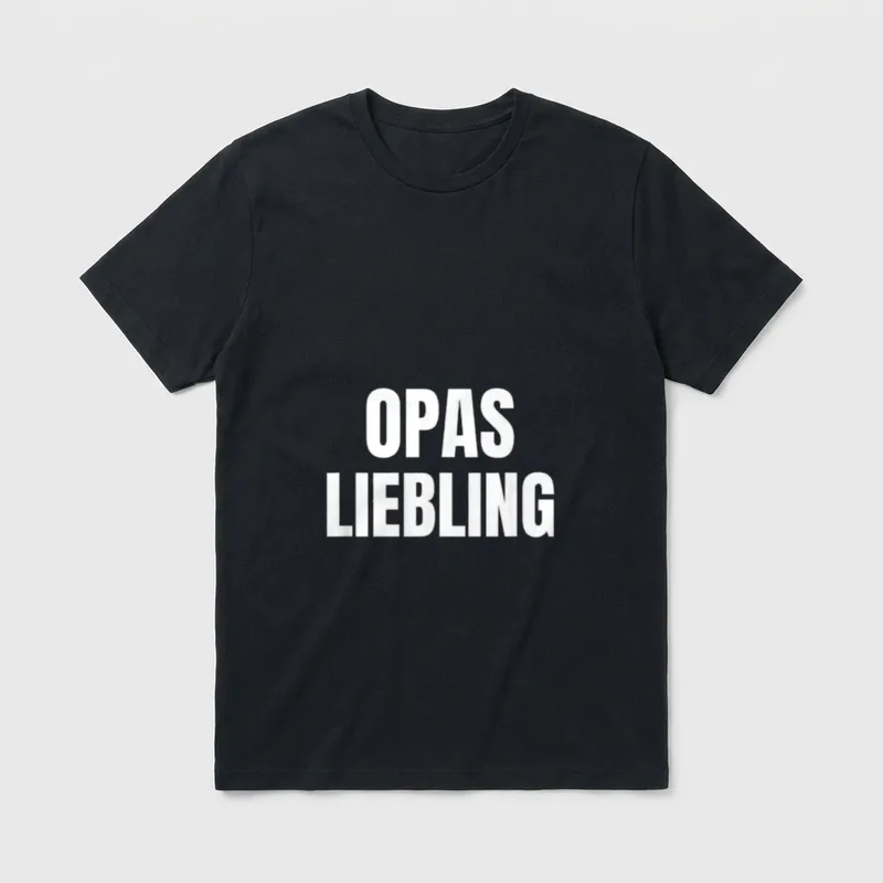 Opas Liebling Enkel Enkelin T-Shirt – Klassisches T-Shirt in Schwarz
