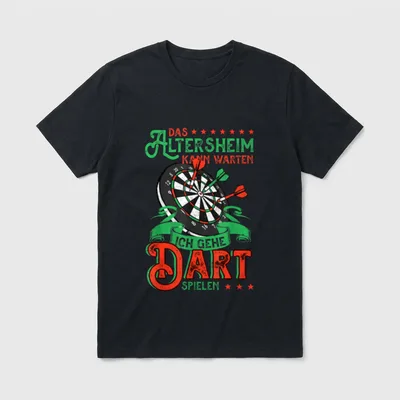 Opa Dart Darts Lustig für Dartspieler T-Shirt – Klassisches T-Shirt in Schwarz