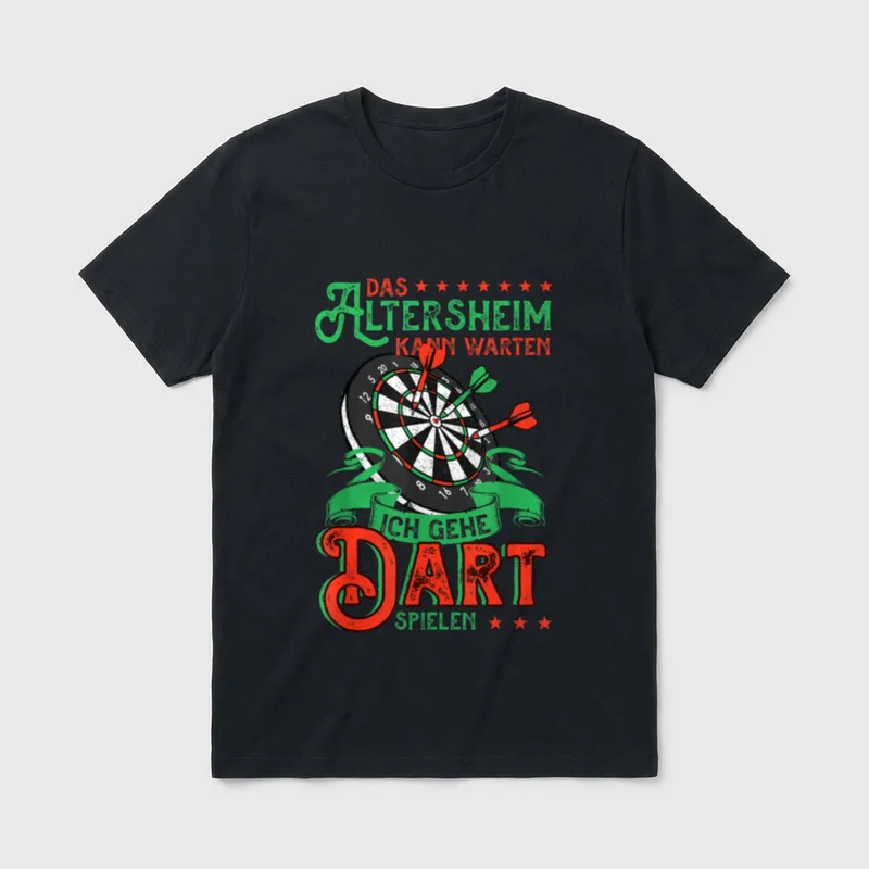 Opa Dart Darts Lustig für Dartspieler T-Shirt – Klassisches T-Shirt in Schwarz