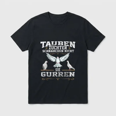 Tauben Taubenzüchter Lustige Rentner T-Shirt – Klassisches T-Shirt in Schwarz