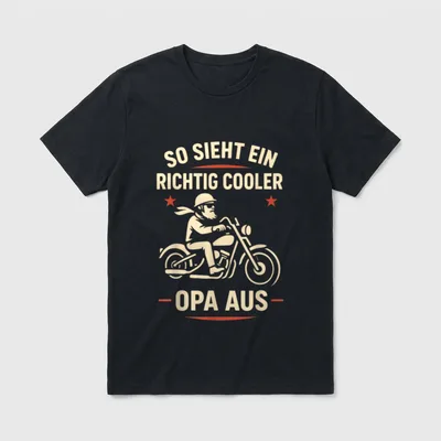 Lustiger Opa Geburtstag T-Shirt – Klassisches T-Shirt in Schwarz