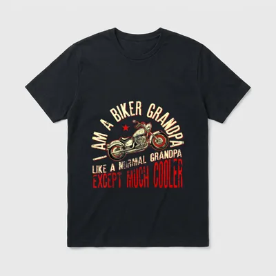 I Am A Biker T-Shirt – Klassisches T-Shirt in Schwarz