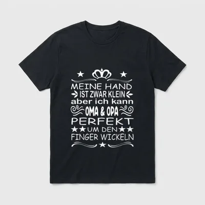 Enkelkind Oma Opa T-Shirt – Klassisches T-Shirt in Schwarz
