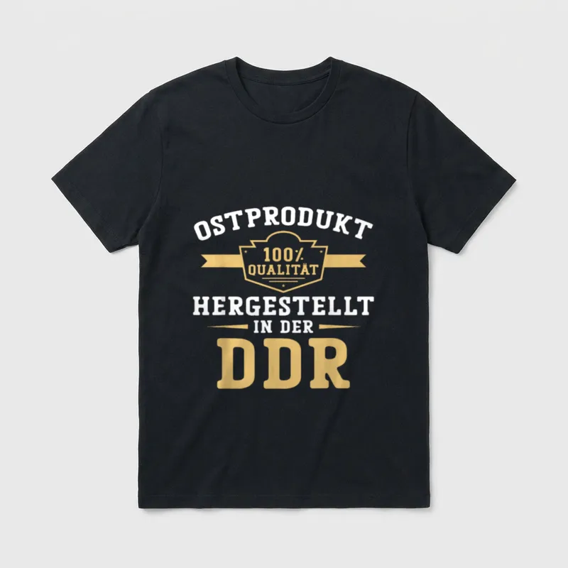 Lustige DDR & Ostdeutschland T-Shirt – Klassisches T-Shirt in Schwarz