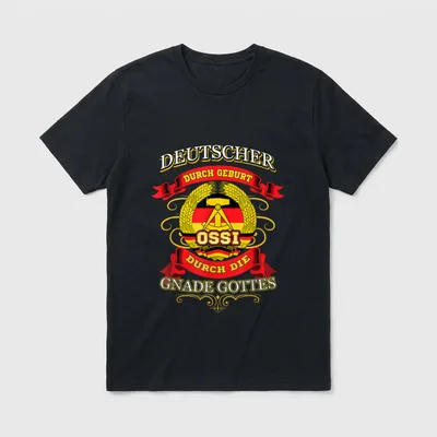 Ossi durch die Gnade T-Shirt – Klassisches T-Shirt in Schwarz