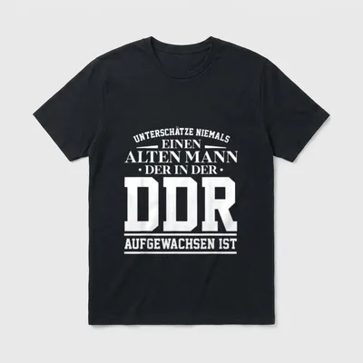 DDR Ossi Ostdeutschland Spruch T-Shirt – Klassisches T-Shirt in Schwarz