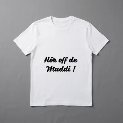 Hör auf die Mutti Ossi & Sachsen T-Shirt – Klassisches T-Shirt in Schwarz