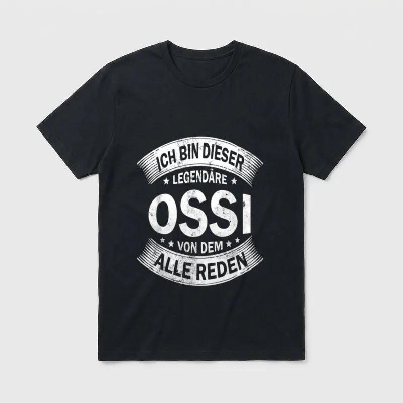 Ostdeutscher Ich bin dieser T-Shirt – Klassisches T-Shirt in Schwarz