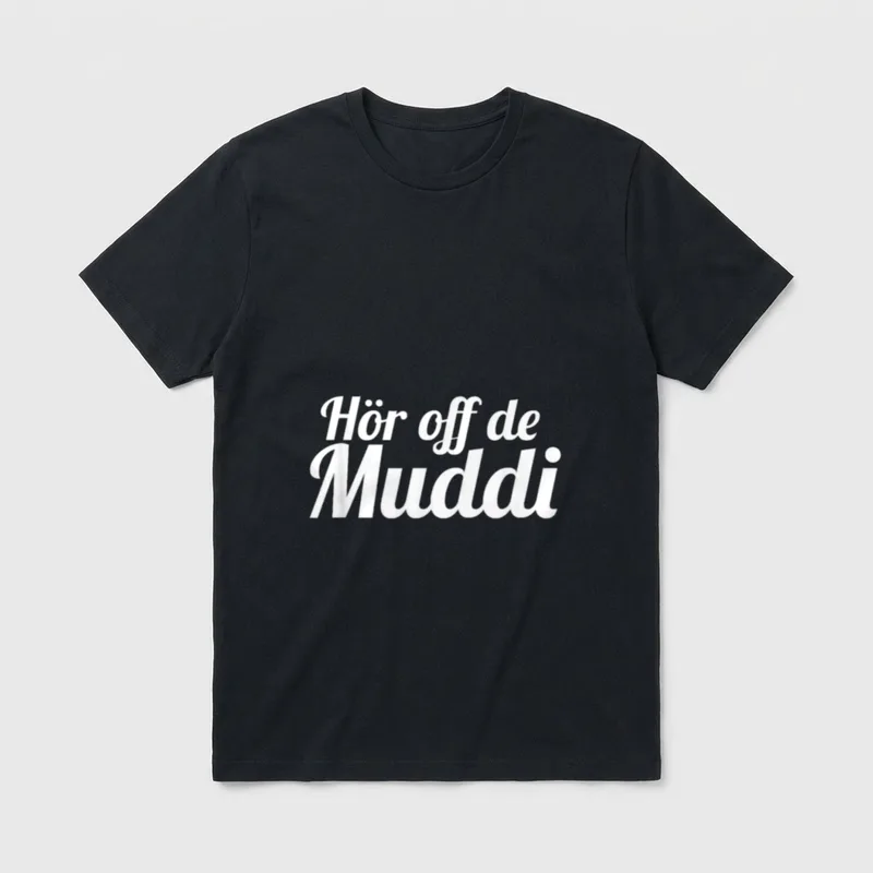 DDR Sachsen Dialekt Spruch T-Shirt – Klassisches T-Shirt in Schwarz