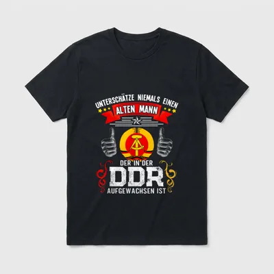 DDR Ostdeutschland Ossi Spruch Osten T-Shirt – Klassisches T-Shirt in Schwarz