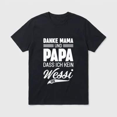 Ossi Ostdeutschland Sachsen Gott T-Shirt – Klassisches T-Shirt in Schwarz