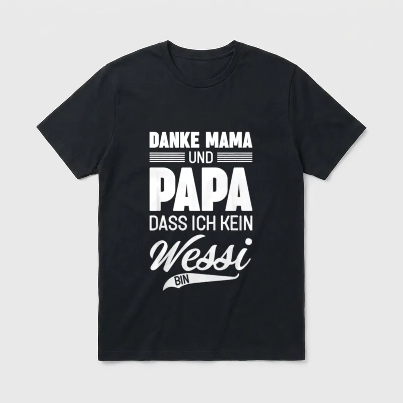 Ossi Ostdeutschland Sachsen Gott T-Shirt – Klassisches T-Shirt in Schwarz