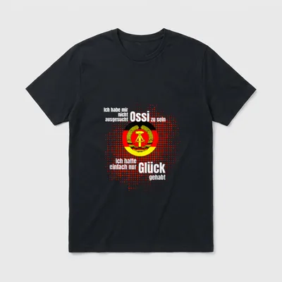 Spruch Ossi Ironie humor T-Shirt – Klassisches T-Shirt in Schwarz