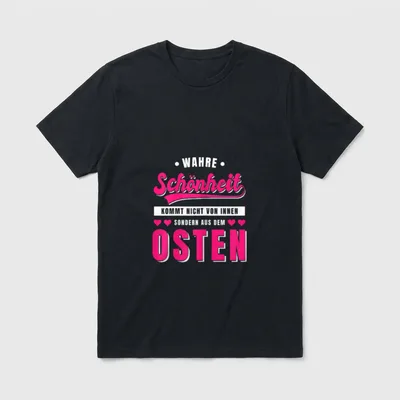 Ostdeutschland Mauerfall Ossi Sprüche T-Shirt – Klassisches T-Shirt in Schwarz