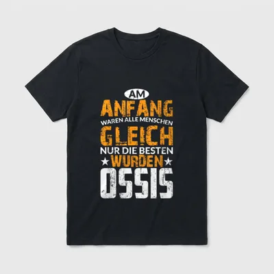 Ossi Ostalgie Ostdeutschland DDR T-Shirt – Klassisches T-Shirt in Schwarz