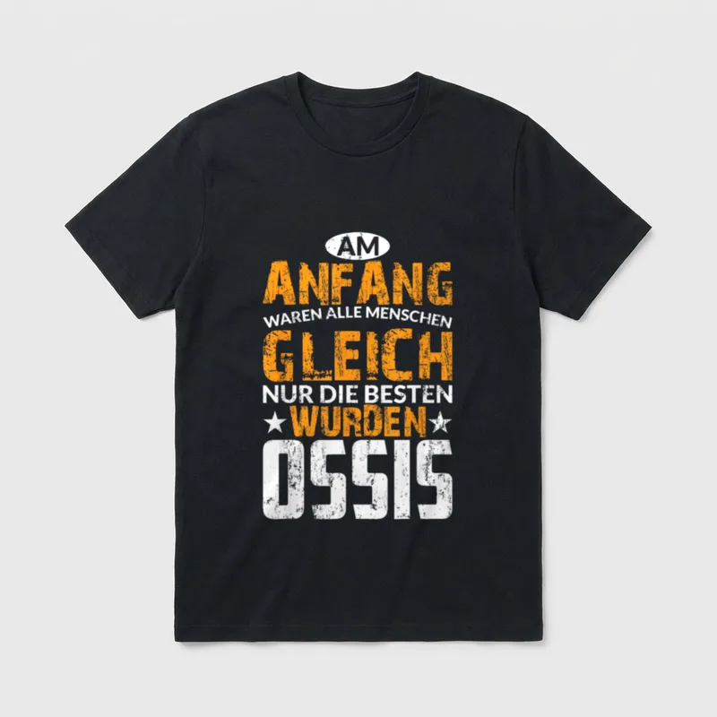 Ossi Ostalgie Ostdeutschland DDR T-Shirt – Klassisches T-Shirt in Schwarz