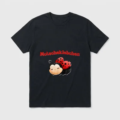 Marienkäfer Motschekiebchen Sachsen Sprüche T-Shirt – Klassisches T-Shirt in Schwarz