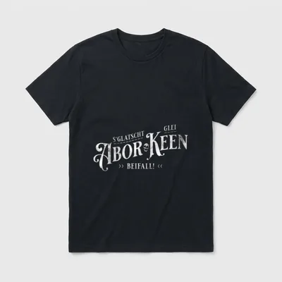 Sachsen Sprüche Es klatscht glei T-Shirt – Klassisches T-Shirt in Schwarz