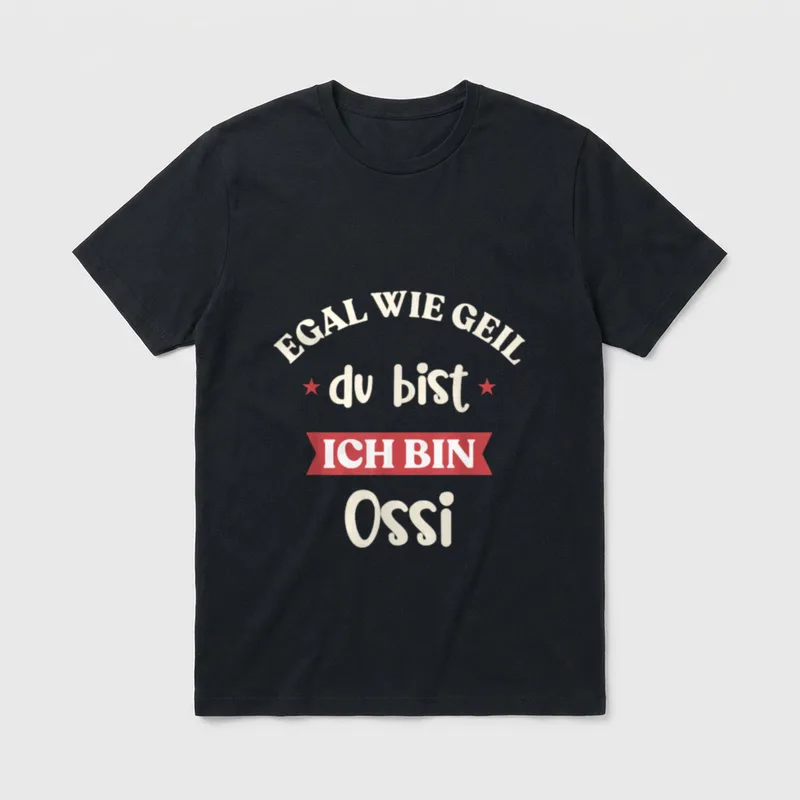 DDR GDR UdSSR Osten Ossi & Sachsen T-Shirt – Klassisches T-Shirt in Schwarz