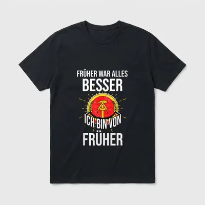 Früher war alles Besser DDR T-Shirt – Klassisches T-Shirt in Schwarz