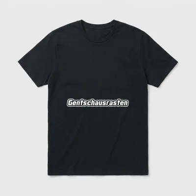 Sächsisch Spruch Gentschausrasten Ossi T-Shirt – Klassisches T-Shirt in Schwarz