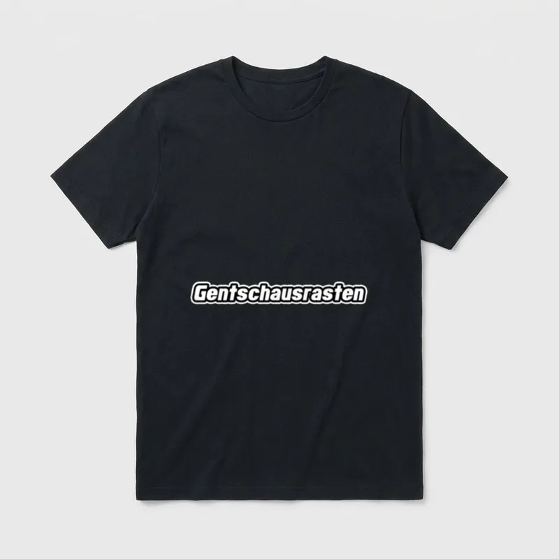 Sächsisch Spruch Gentschausrasten Ossi T-Shirt – Klassisches T-Shirt in Schwarz