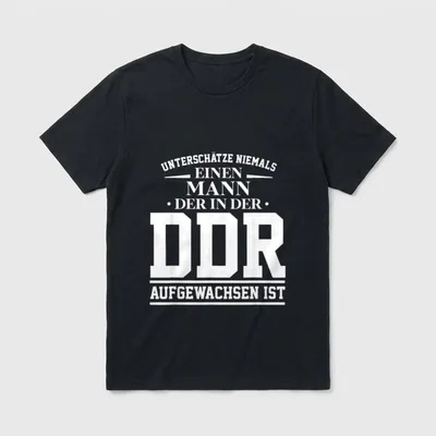 DDR Ossi Ostdeutschland Spruch alter T-Shirt – Klassisches T-Shirt in Schwarz
