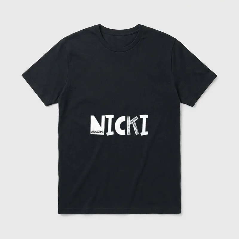 Ausgehnicki Nicki Ostdeutsches Ossi T-Shirt – Klassisches T-Shirt in Schwarz