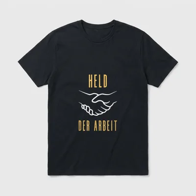 Ossi Held der Arbeit T-Shirt – Klassisches T-Shirt in Schwarz
