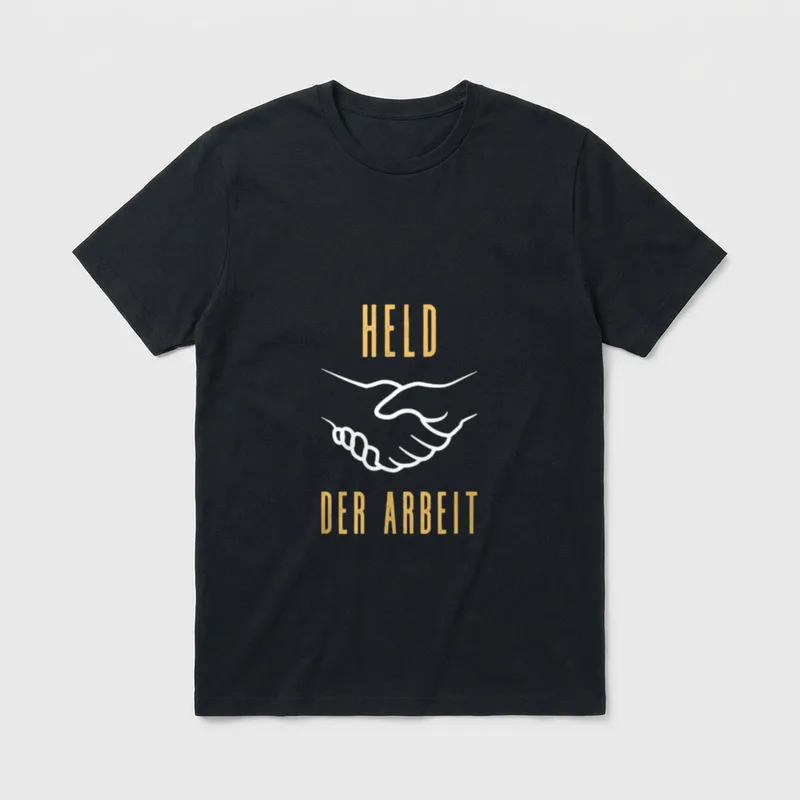Ossi Held der Arbeit T-Shirt – Klassisches T-Shirt in Schwarz