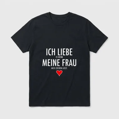 für Ehemann ich liebe T-Shirt – Klassisches T-Shirt in Schwarz
