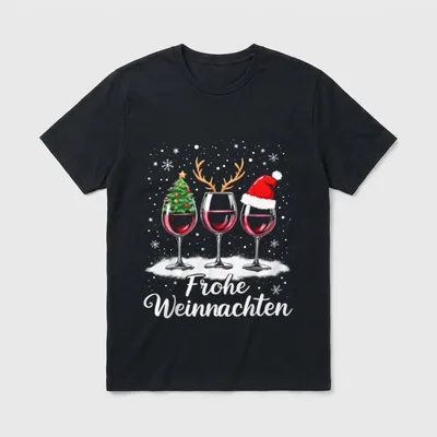 Weihnachts Shirt Paare – Klassisches T-Shirt in Schwarz