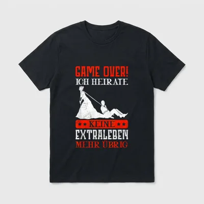 Lustiger Bräutigam Spruch Game T-Shirt – Klassisches T-Shirt in Schwarz