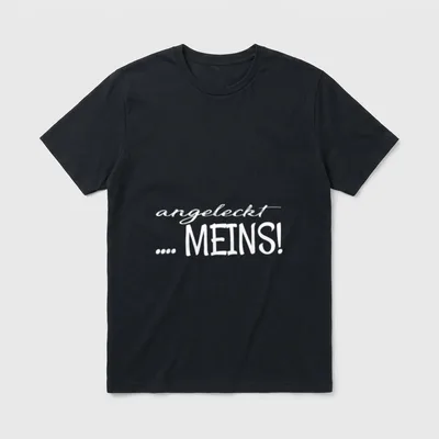 Angeleckt meins! lustiges Partner T-Shirt – Klassisches T-Shirt in Schwarz