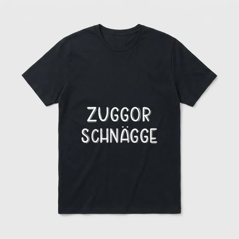 Zuckerschnecke Zuggorschnägge Freundin Frau T-Shirt – Klassisches T-Shirt in Schwarz