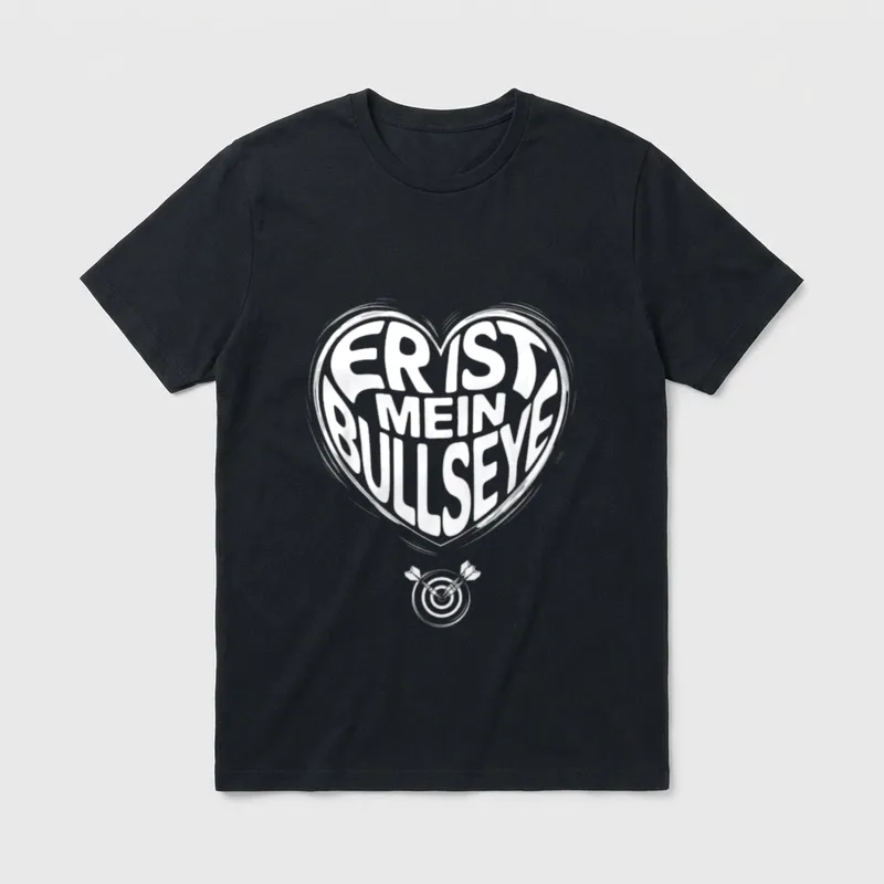 Er ist mein Bullseye T-Shirt – Klassisches T-Shirt in Schwarz