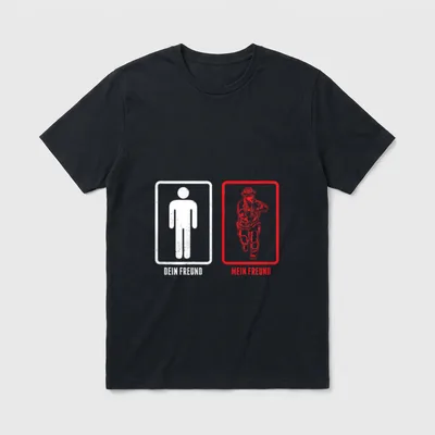 Lustiges Feuerwehr Freundin Design T-Shirt – Klassisches T-Shirt in Schwarz