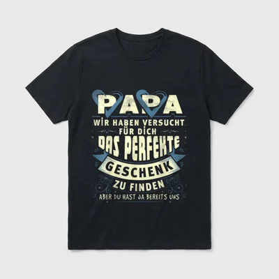 Papa Geschenk Humor T-Shirt – Klassisches T-Shirt in Schwarz
