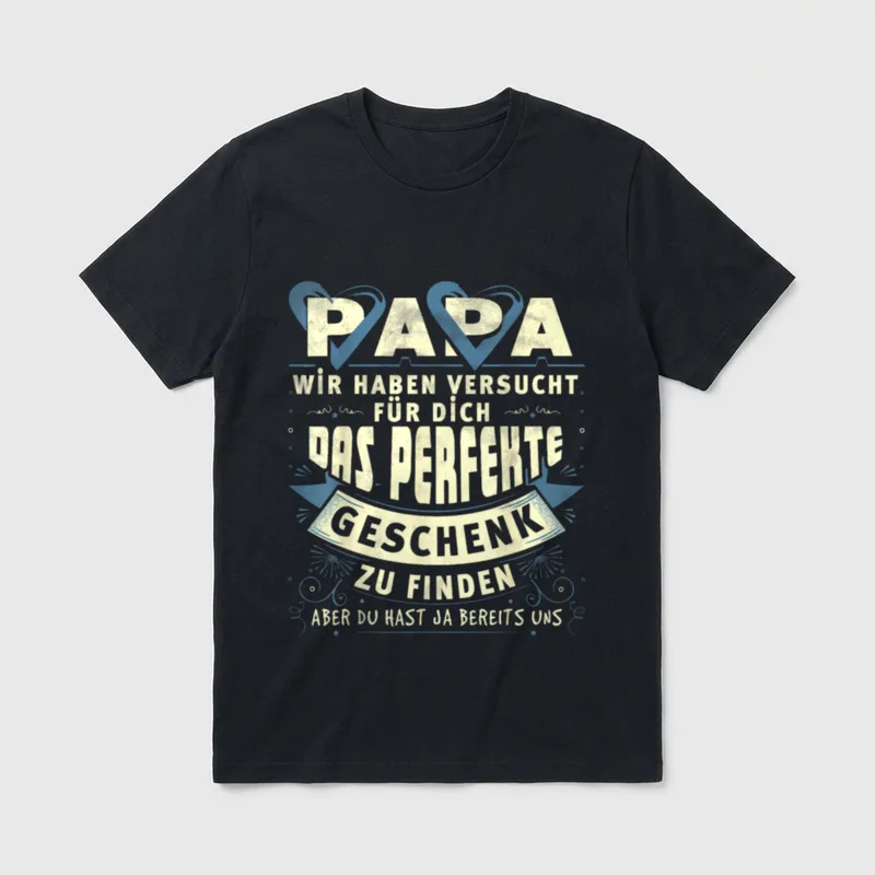 Papa Geschenk Humor T-Shirt – Klassisches T-Shirt in Schwarz